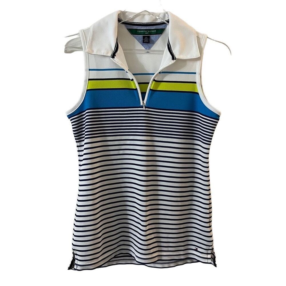 Tommy Hilfiger Golf Womens Polo Striped Tank‎ Top small